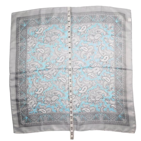Paisley Satin Square Scarf Bundle – Lot of 4 – Multicolor 24” x 24” - Picture 3 of 5